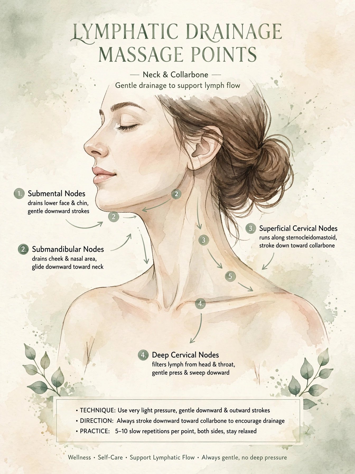 Lymphatic drainage printable collection